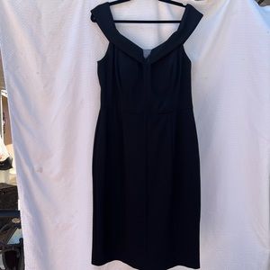 Vince Camuto Over-shoulder Black Dress